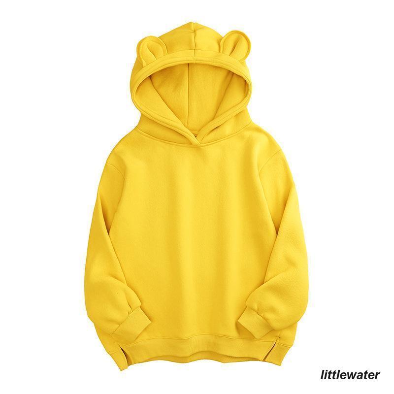 パーカープルオーバーレディーストップス長袖裏起毛フード付き耳付きスリットシンプル無地かわいいカジュアル パーカープルオーバーレディーストップス長袖裏起毛フード付き耳付きスリットシンプル無地かわいいカジュアル