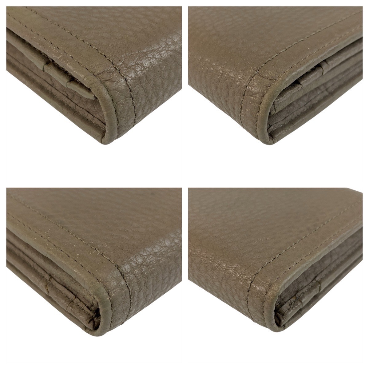 ロゴ グレージュ ゴールド金具 レザー 長財布 ロングウォレット レディース 504318 ロゴ グレージュ ゴールド金具 レザー 長財布 ロングウォレット レディース 504318