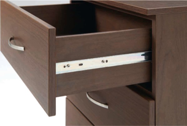 チェスト 3段 木目調 シンプルデザイン スライドレール付 幅80cm