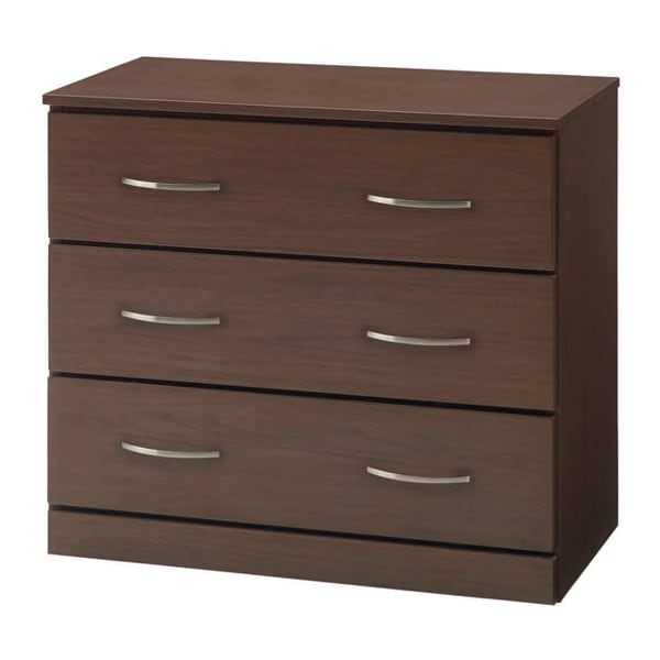 チェスト 3段 木目調 シンプルデザイン スライドレール付 幅80cm