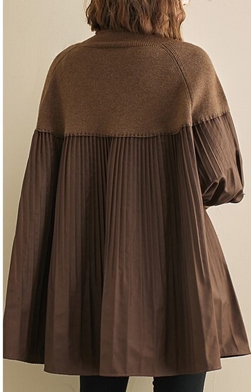 レディースニット ボンドタートル 長袖 プリーツ 秋冬物 チュニック アクリル プリーツチュニック レディースニット ボンドタートル 長袖 プリーツ 秋冬物 チュニック アクリル プリーツチュニック