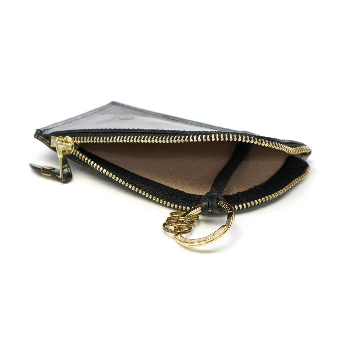 3カ月保証 カードポケット付き ZIPPED KEY CASE W PKT 本革 03-6255 3カ月保証 カードポケット付き ZIPPED KEY CASE W PKT 本革 03-6255