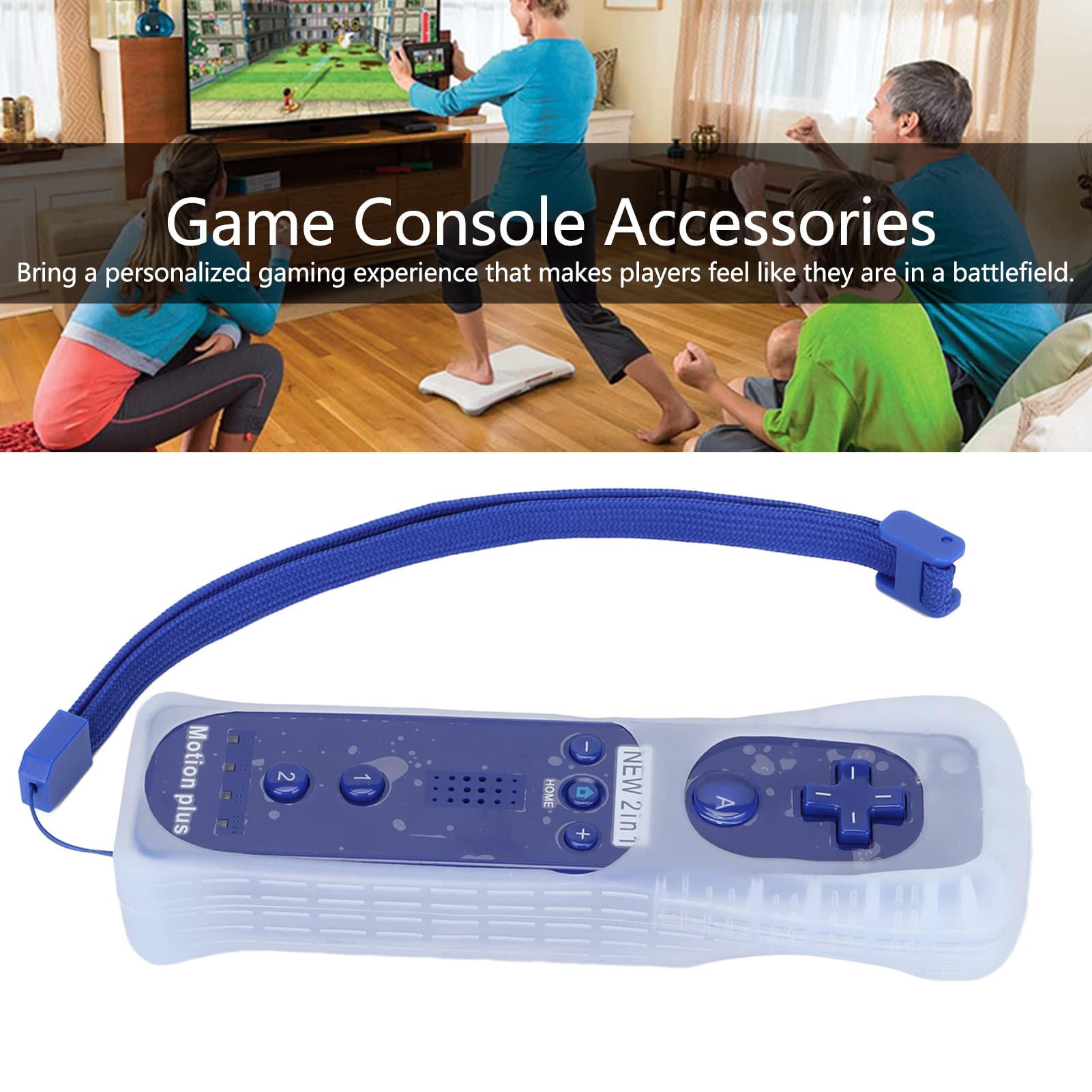 YUNQ ワイヤレスリモコンWiiU用Wii用ロングリモコン距離ワイヤレスリモコン(紺) YUNQ ワイヤレスリモコンWiiU用Wii用ロングリモコン距離ワイヤレスリモコン(紺)