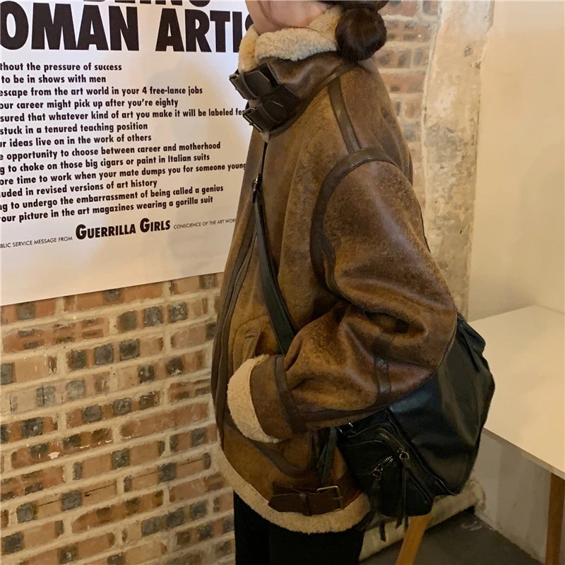 ジャケット　ムートンジャケット ムートンコート レディース アウター 暖かボア 大きめ ライダース