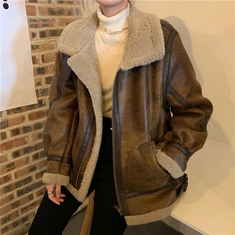 ジャケット　ムートンジャケット ムートンコート レディース アウター 暖かボア 大きめ ライダース