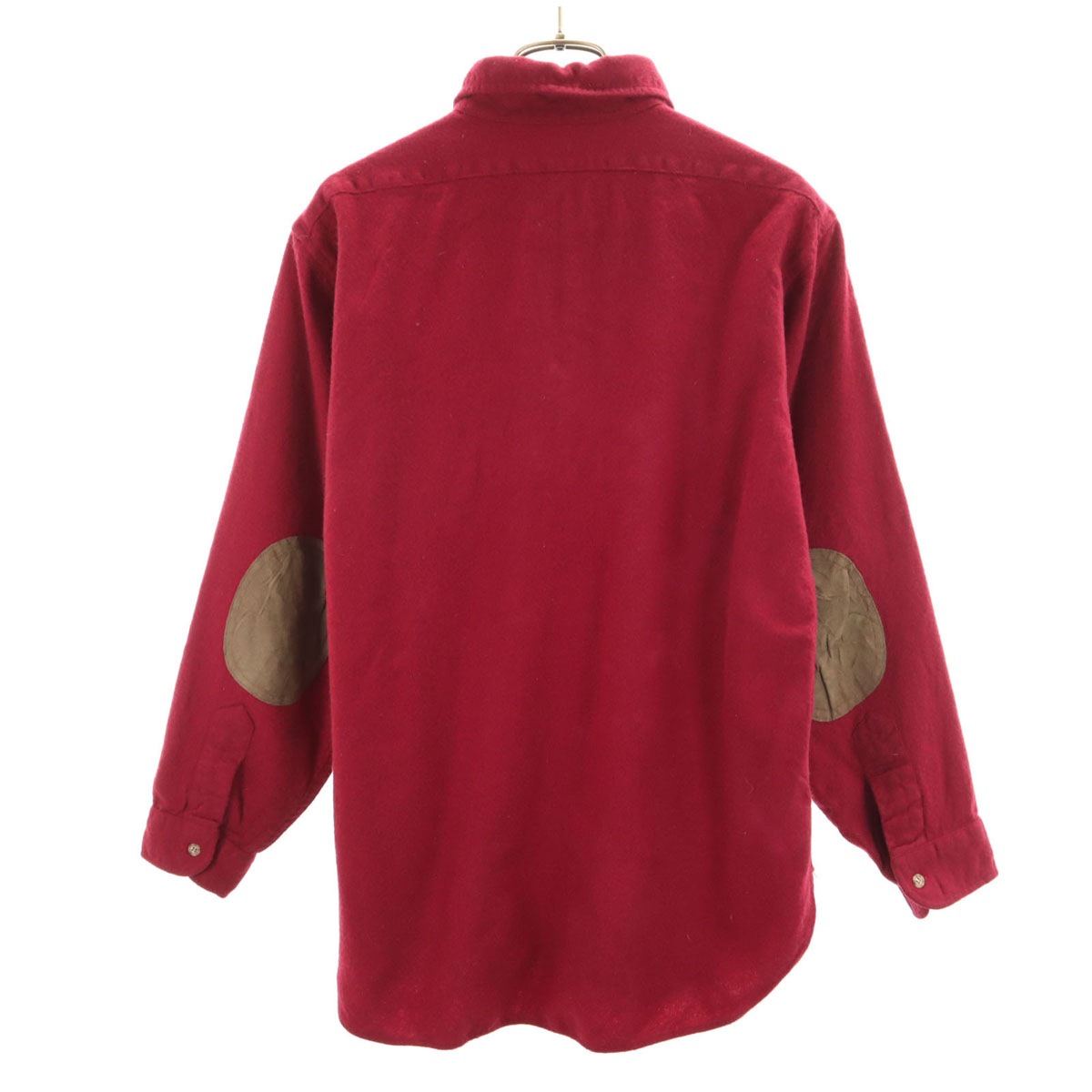 70s 80s ヴィンテージ USA製 ウールブレンド 長袖 ボード シャツ L バーガンディ エルボーパッチ メンズ 古着 70s 80s ヴィンテージ USA製 ウールブレンド 長袖 ボード シャツ L バーガンディ エルボーパッチ メンズ 古着