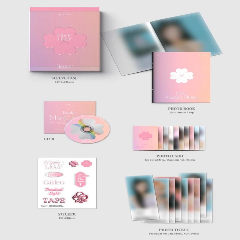 [SET] Kep1er [Magic Hour] Album(Moonlighted ver./ Sunkissed ver. / Beloved ver.) + Free Photocard 1E