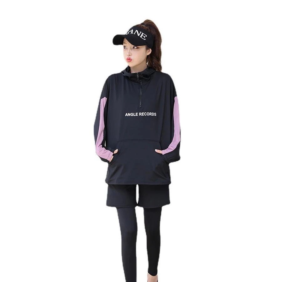 トップス 【4点セット】春夏 運動ズボン 長袖 セットアップ レディース 速乾 レギンス ヨガウェア上下セット タンクトップ ジャージ ショーツ ヨガパンツ ホット トップス 【4点セット】春夏 運動ズボン 長袖 セットアップ レディース 速乾 レギンス ヨガウェア上下セット タンクトップ ジャージ ショーツ ヨガパンツ ホット