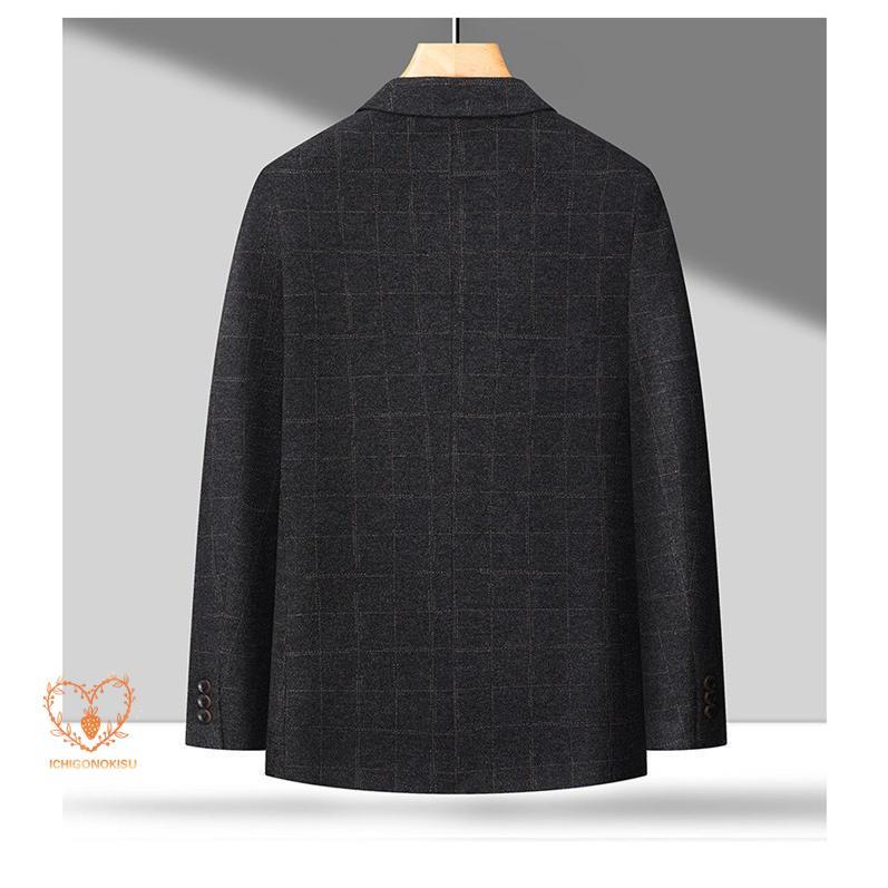 テーラードジャケット メンズ チェック柄 ビジネス スリム ジャケット 2つボタン スーツジャケット ライトアウター アウター 春 秋 冬 通学 テーラードジャケット メンズ チェック柄 ビジネス スリム ジャケット 2つボタン スーツジャケット ライトアウター アウター 春 秋 冬 通学