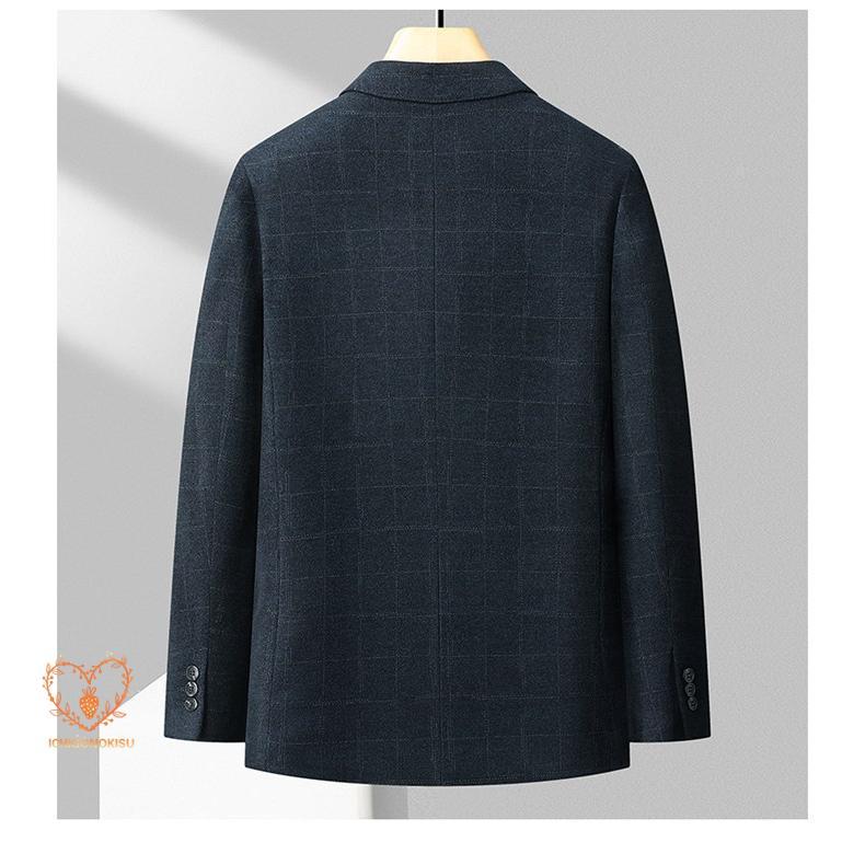 テーラードジャケット メンズ チェック柄 ビジネス スリム ジャケット 2つボタン スーツジャケット ライトアウター アウター 春 秋 冬 通学 テーラードジャケット メンズ チェック柄 ビジネス スリム ジャケット 2つボタン スーツジャケット ライトアウター アウター 春 秋 冬 通学