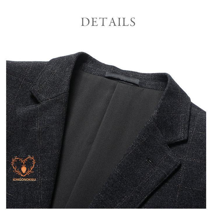 テーラードジャケット メンズ チェック柄 ビジネス スリム ジャケット 2つボタン スーツジャケット ライトアウター アウター 春 秋 冬 通学 テーラードジャケット メンズ チェック柄 ビジネス スリム ジャケット 2つボタン スーツジャケット ライトアウター アウター 春 秋 冬 通学