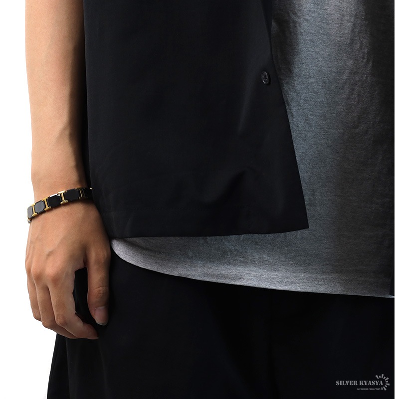 セラミック 磁気ブレスレット [b392-gold]