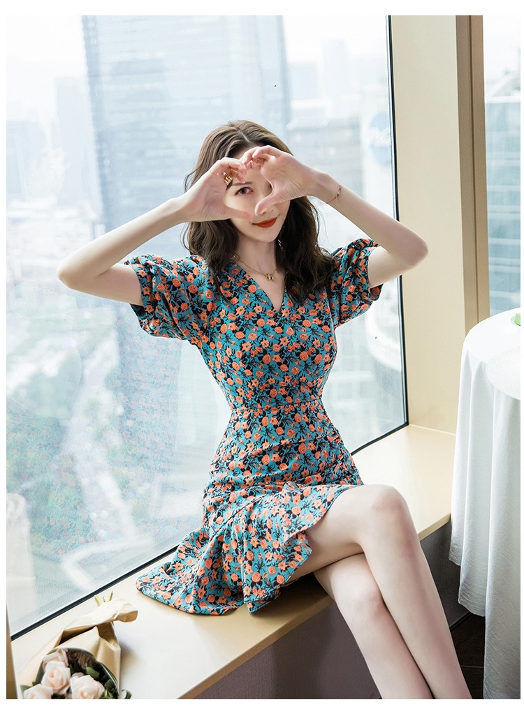 ワンピース ドレス レディース ショート 半袖 Vネック フリル かわいい 大人可愛い きれいめ シンプル カジュアル 大人 上品 おしゃれ 花柄 フラワー 夏 パーティー 旅行 リゾート 海 ワンピース ドレス レディース ショート 半袖 Vネック フリル かわいい 大人可愛い きれいめ シンプル カジュアル 大人 上品 おしゃれ 花柄 フラワー 夏 パーティー 旅行 リゾート 海