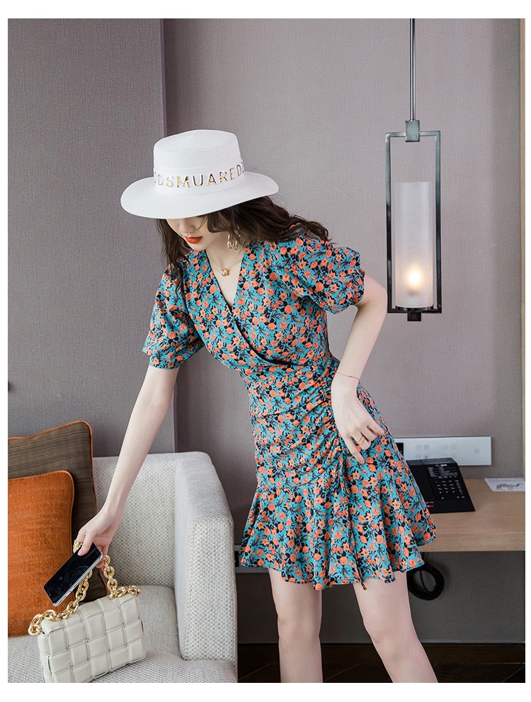 ワンピース ドレス レディース ショート 半袖 Vネック フリル かわいい 大人可愛い きれいめ シンプル カジュアル 大人 上品 おしゃれ 花柄 フラワー 夏 パーティー 旅行 リゾート 海 ワンピース ドレス レディース ショート 半袖 Vネック フリル かわいい 大人可愛い きれいめ シンプル カジュアル 大人 上品 おしゃれ 花柄 フラワー 夏 パーティー 旅行 リゾート 海