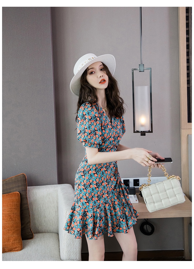 ワンピース ドレス レディース ショート 半袖 Vネック フリル かわいい 大人可愛い きれいめ シンプル カジュアル 大人 上品 おしゃれ 花柄 フラワー 夏 パーティー 旅行 リゾート 海 ワンピース ドレス レディース ショート 半袖 Vネック フリル かわいい 大人可愛い きれいめ シンプル カジュアル 大人 上品 おしゃれ 花柄 フラワー 夏 パーティー 旅行 リゾート 海