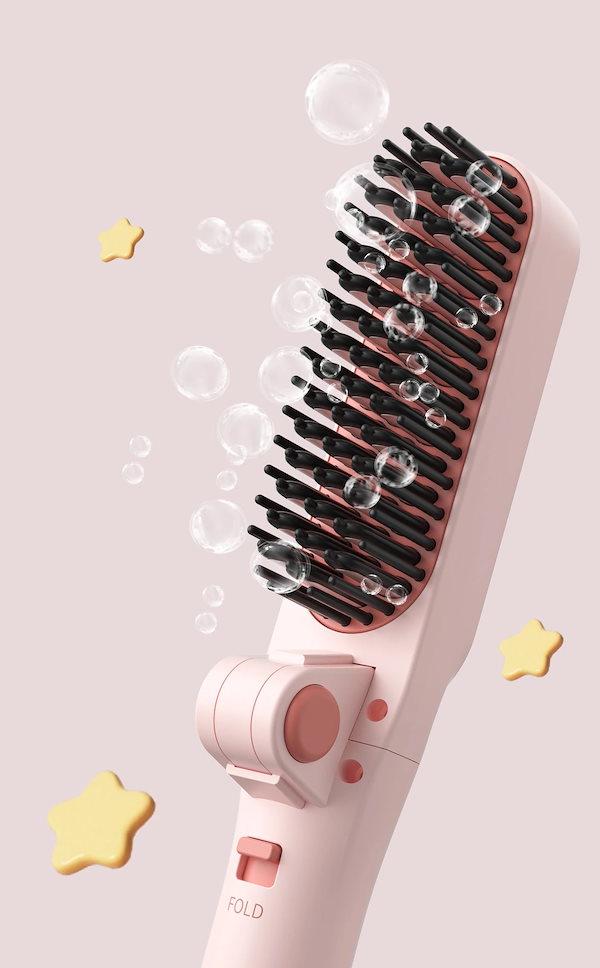 折りたたみ式 コーム型ヘアアイロン ゴールド Qoo10] ミッフィー 折りたたみ式ヘアアイロン ブ