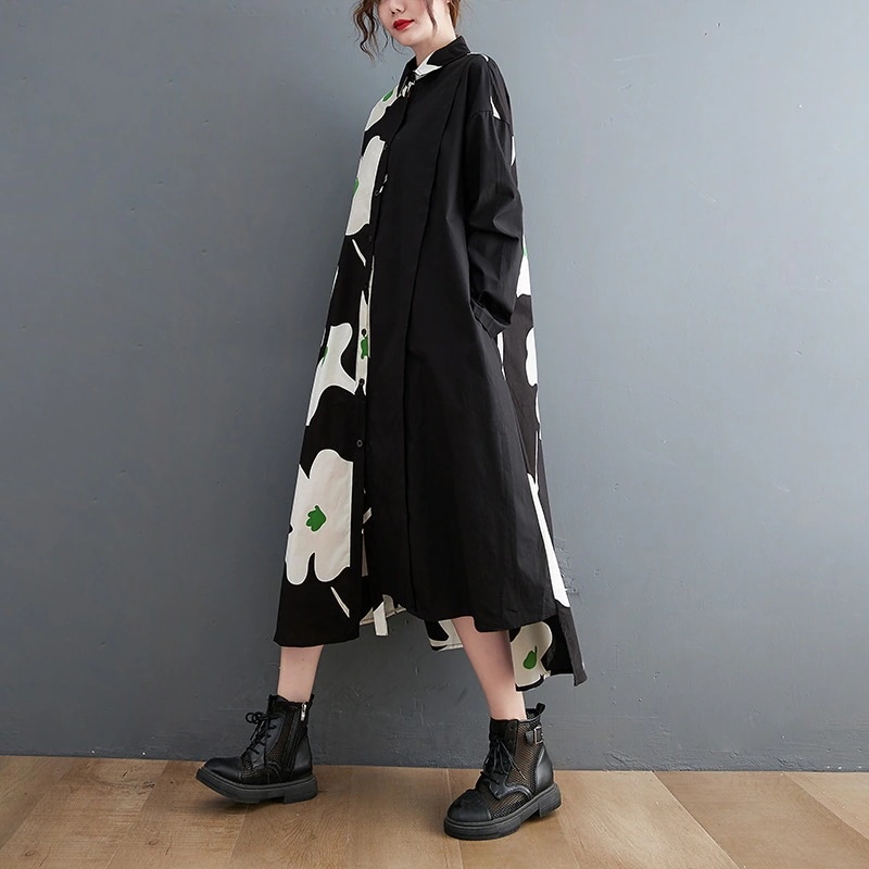 2024秋新品 シャツワンピース ドッキング 大きいサイズ ロングドレス 体型カバー レディース メガ割 ワンピース 09 2024秋新品 シャツワンピース ドッキング 大きいサイズ ロングドレス 体型カバー レディース メガ割 ワンピース 09