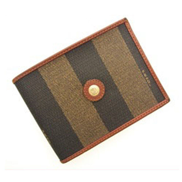 二つ折り財布 ペカン カーキ ブラウン 中古