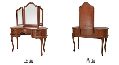 在庫最新品 ドレッサー 幅115cm 猫脚 姫系 三 : 家具・インテリア 再入荷格安