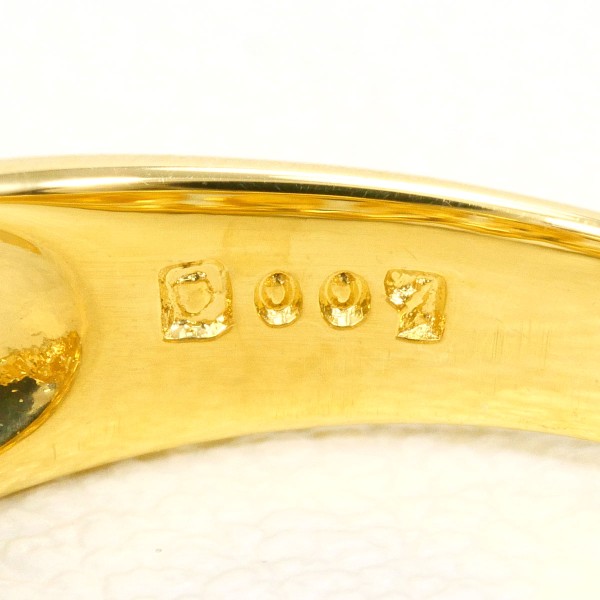 K18 18金 YGWG リング 12.5号 ダイヤ 0.07 カード鑑別書 ジュエリー 中古