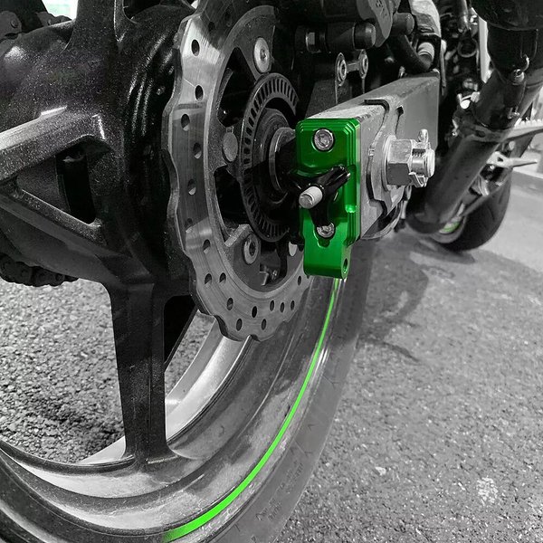 カワサキニンジャ250 400 2018 2019 2020 2021 モーターサイクル リア アクスルブロック チェーンアジャスター エンドキャップ