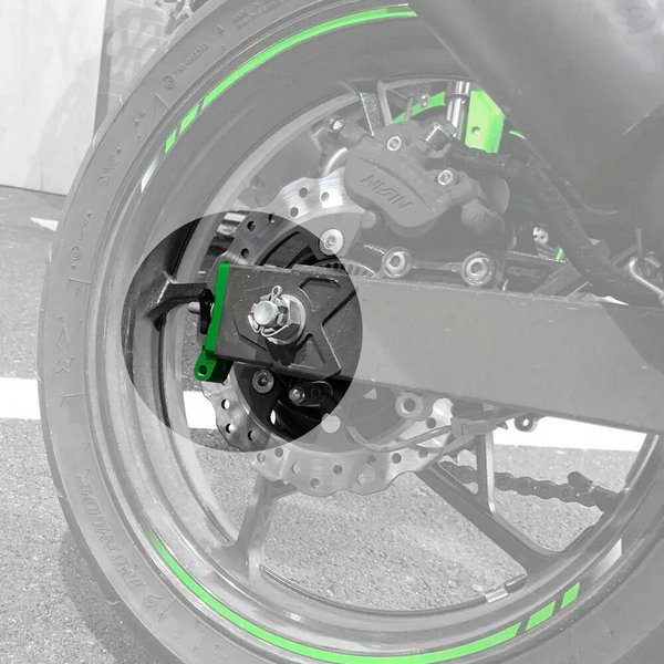 カワサキニンジャ250 400 2018 2019 2020 2021 モーターサイクル リア アクスルブロック チェーンアジャスター エンドキャップ