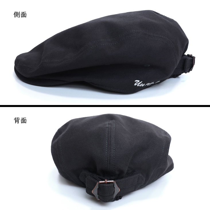 UES ウエス ハンチングキャップ ワークキャップ 帽子 デニム made in JAPAN 日本製 刺繍 ロゴ レトロ アメカジ カジュアル メンズ レディース ジーンズ ステッチ 82HT-04