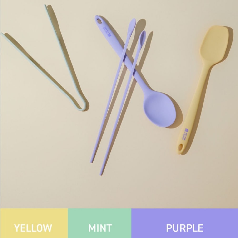 [neoflam] ベターフィンガー キッチンツールセット4本 シリコン製調理器具セット(4点セット) / キッチン キッチン用品 スパチュラ マルチスプーン トング 天ぷら箸