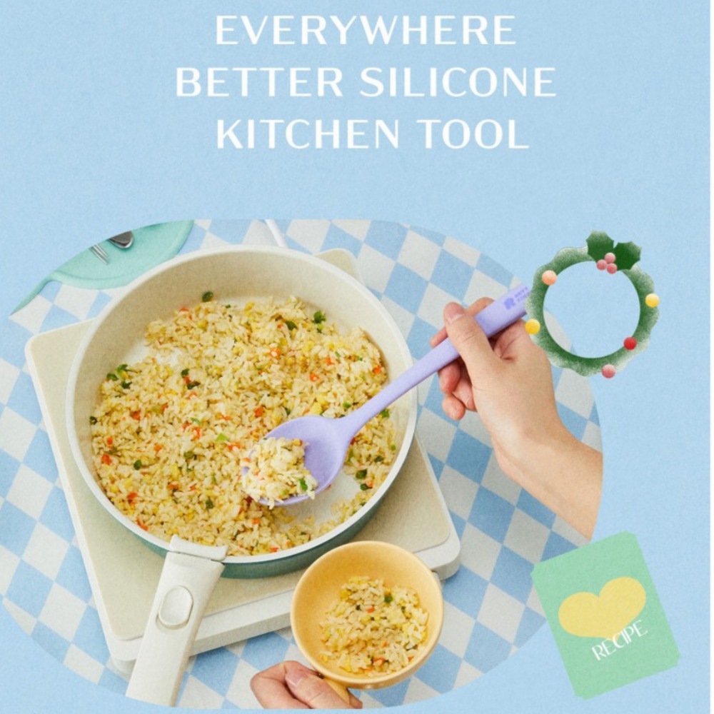 [neoflam] ベターフィンガー キッチンツールセット4本 シリコン製調理器具セット(4点セット) / キッチン キッチン用品 スパチュラ マルチスプーン トング 天ぷら箸