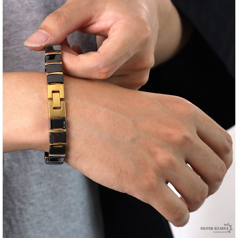 セラミック 磁気ブレスレット [b393]