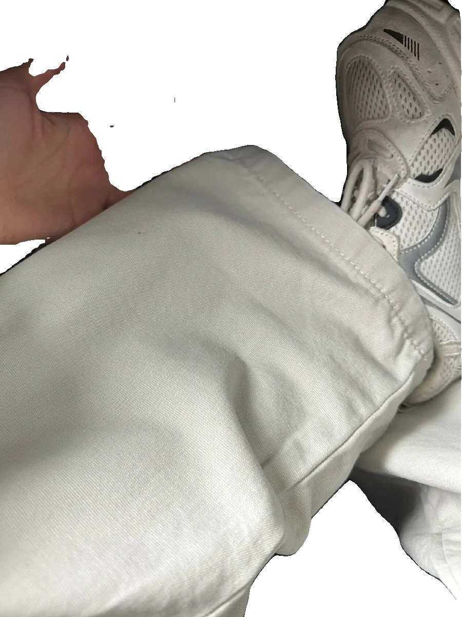 女性用ワイドレッグホワイトオーバーオール2024春新作カジュアルパンツストレートレッグパンツマルチポケットデザインジーンズ