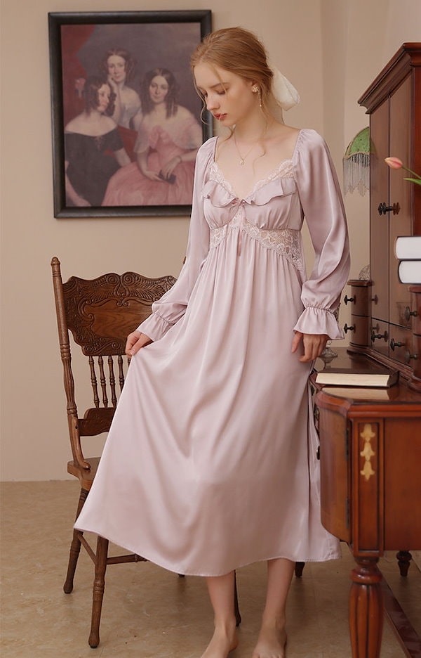 Qoo10] パジャマ ネグリジェ ワンピース ルーム