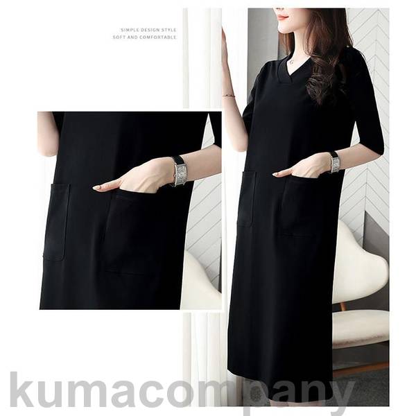 ワンピース レディース マキシ丈 ロング丈 Vネック ゆったり コットン きれいめ 上品 着痩せ 体型カバー おしゃれ 紫外線対策 UVカット 春夏 ワンピース レディース マキシ丈 ロング丈 Vネック ゆったり コットン きれいめ 上品 着痩せ 体型カバー おしゃれ 紫外線対策 UVカット 春夏