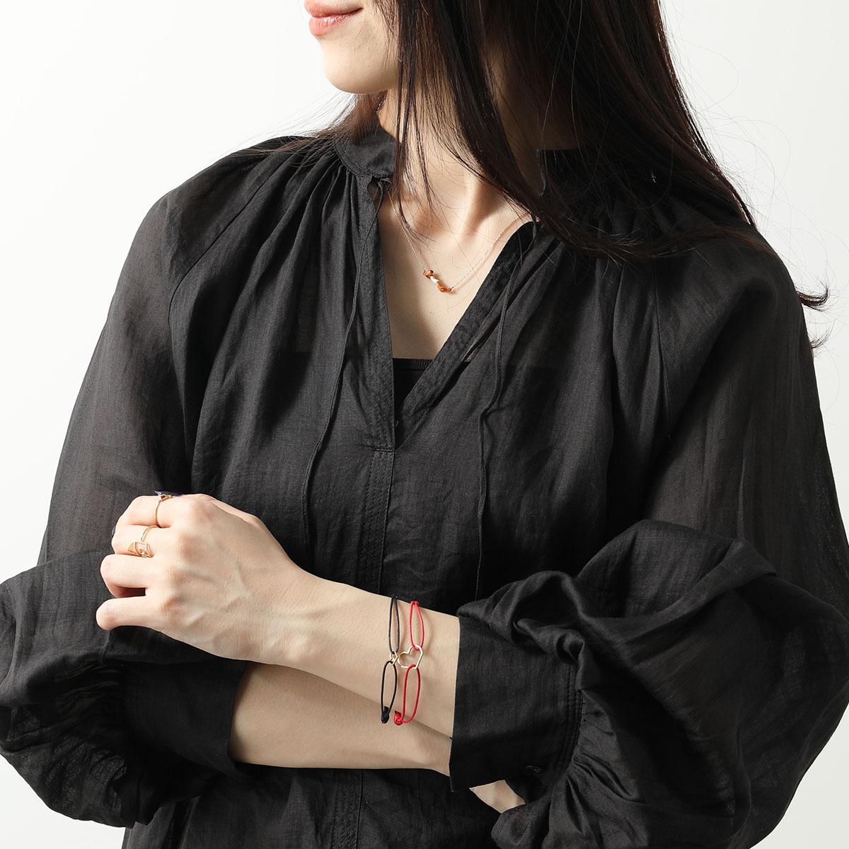 ALIITA アリータ ブレスレット MINI CORAZON NUBECITA BRILLANTE CORD BRACELET レディース ハート 雲 モチーフ コード アクセサリー カラー2色