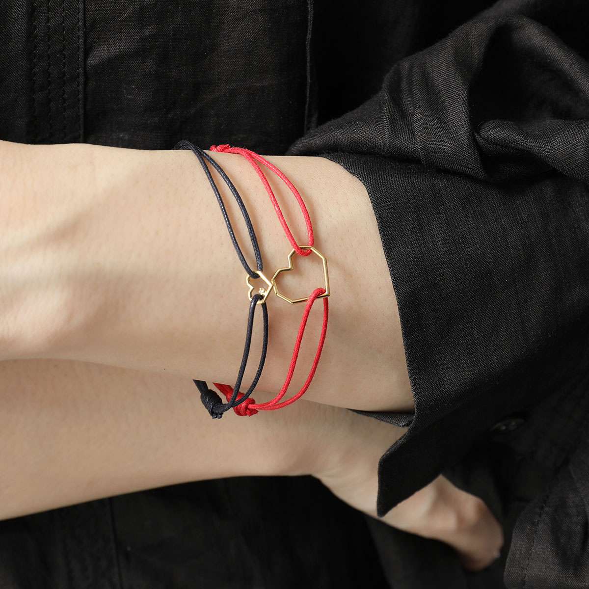 ALIITA アリータ ブレスレット MINI CORAZON NUBECITA BRILLANTE CORD BRACELET レディース ハート 雲 モチーフ コード アクセサリー カラー2色