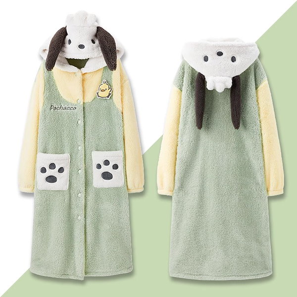 Qoo10] ポチャッコ サンリオ もこもこ パジャマ