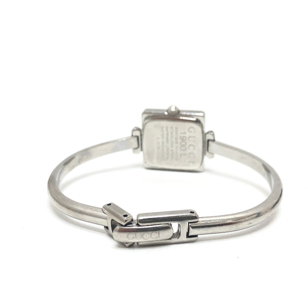 腕時計 1900L スクエア シェル文字盤 クォーツ 時計 SS シルバー