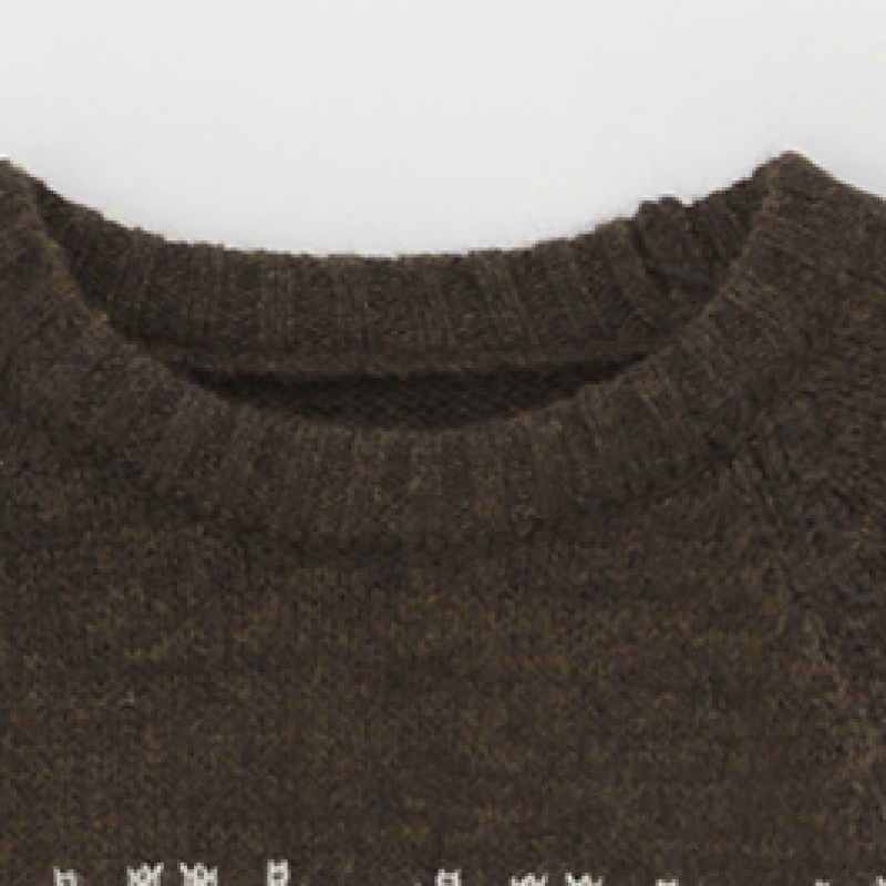 ブラックアップブランノンノルディックウールニット ブラックアップブランノンノルディックウールニット