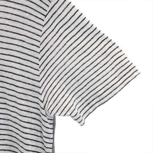 ボーダー 半袖 Tシャツ XS グレー系 レディース