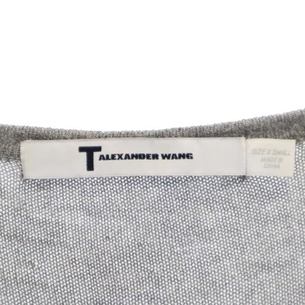 ボーダー 半袖 Tシャツ XS グレー系 レディース