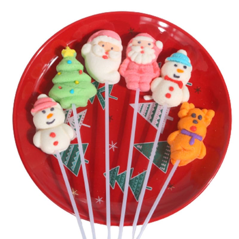 ロングクリスマスマシュマロロリポップグミホリデーデコレーション漫画キャンディイベント小さなギ