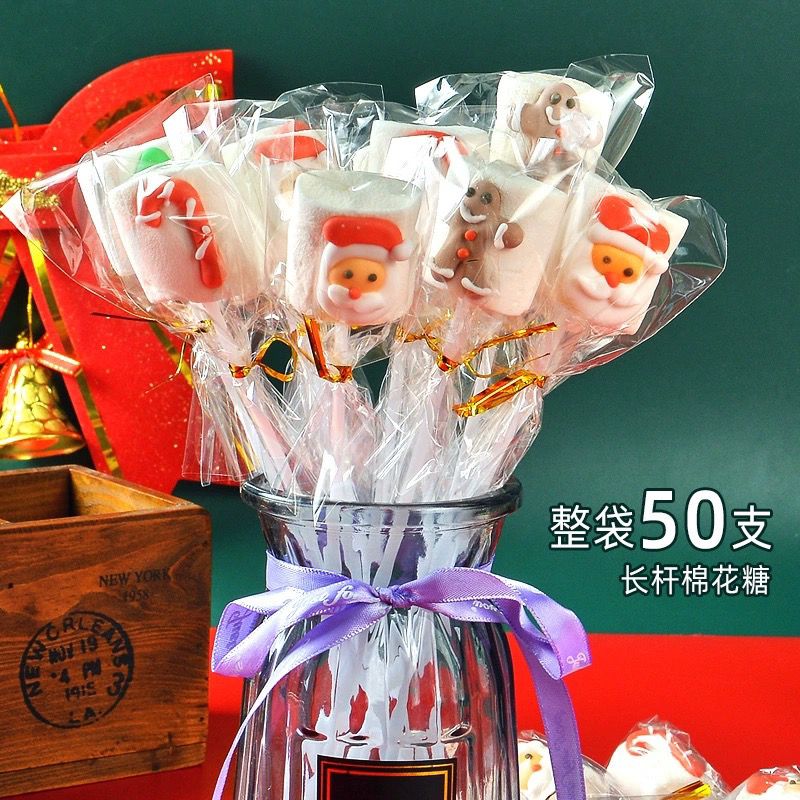 ロングクリスマスマシュマロロリポップグミホリデーデコレーション漫画キャンディイベント小さなギ