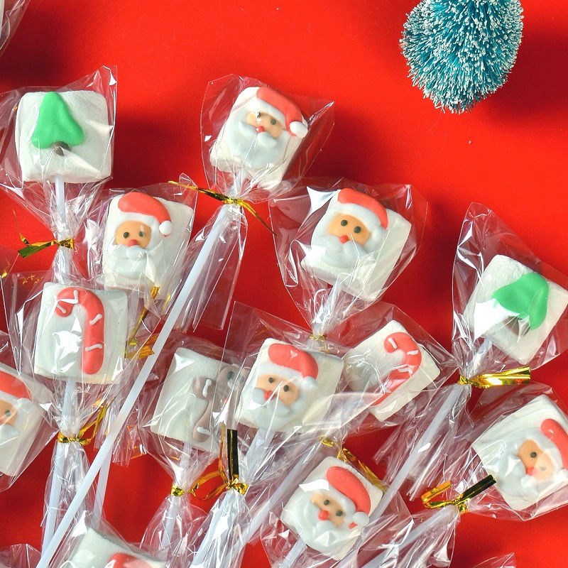 ロングクリスマスマシュマロロリポップグミホリデーデコレーション漫画キャンディイベント小さなギ