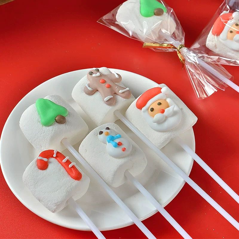 ロングクリスマスマシュマロロリポップグミホリデーデコレーション漫画キャンディイベント小さなギ