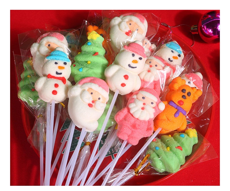 ロングクリスマスマシュマロロリポップグミホリデーデコレーション漫画キャンディイベント小さなギ