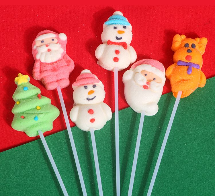 ロングクリスマスマシュマロロリポップグミホリデーデコレーション漫画キャンディイベント小さなギ