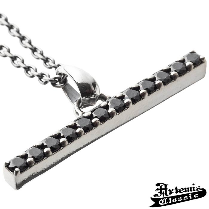 アルテミスクラシック Artemis Classic シルバー ネックレス スティック ブラックキュービック ACP0337 CN0069