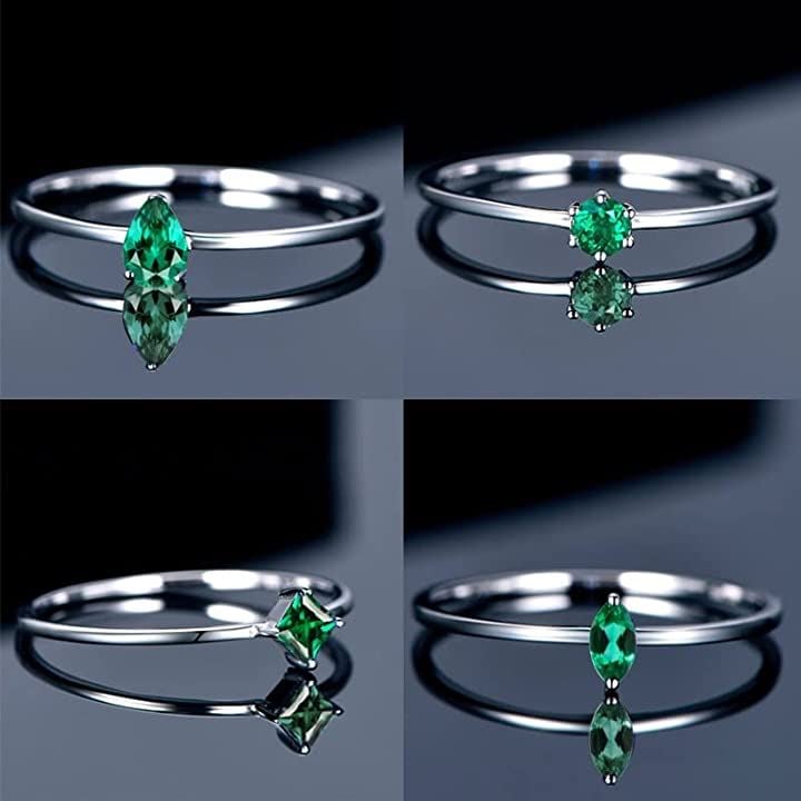 4点セットリング シルバー925 指輪 レディース 人工石