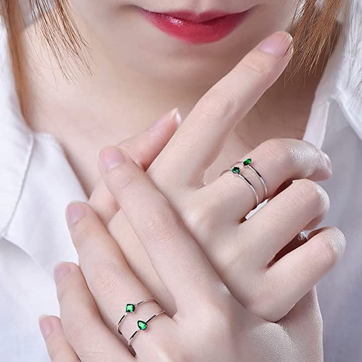 4点セットリング シルバー925 指輪 レディース 人工石