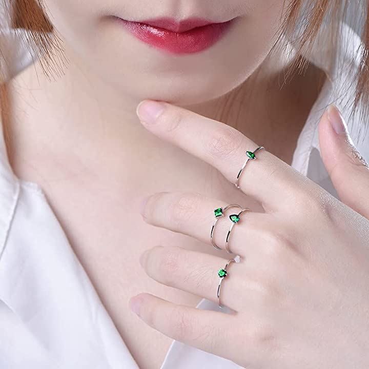 4点セットリング シルバー925 指輪 レディース 人工石